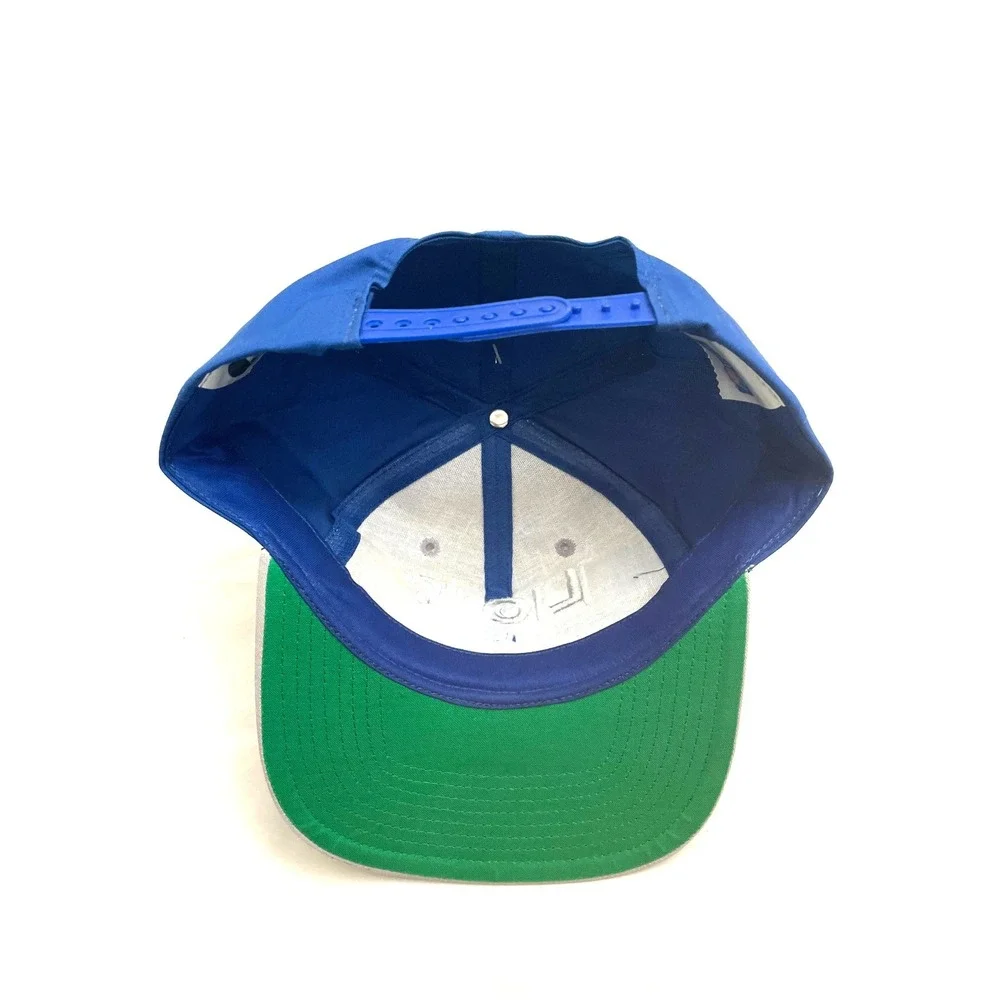 NEW Vintage Detroit Lions Eastport Snapback Hat Cap Blue Deadstock NFL